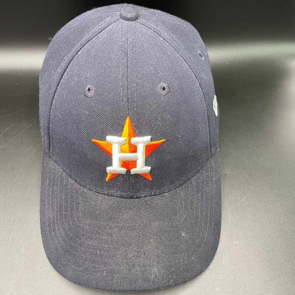 9Forty Houston Astros Cap Hat Unisex OSFM w/ Adjustable Strap Blue Embroidered